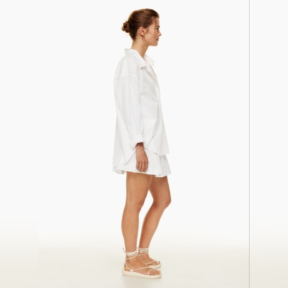 Aritzia Wilfred Free Relaxed Poplin Shirt Sz M - Picture 4 of 9